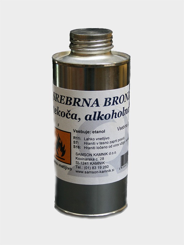 SREBRNA  BRONZA  tekoča ,alkoholna  (IMITACIJA SREBRA)         200 ml
