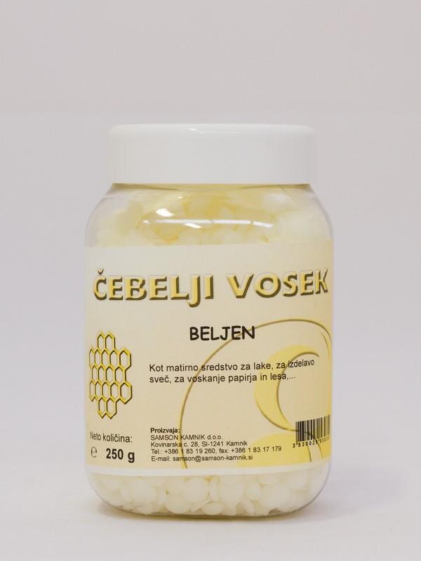 ČEBELJI VOSEK beljen (250 ali 500 g)