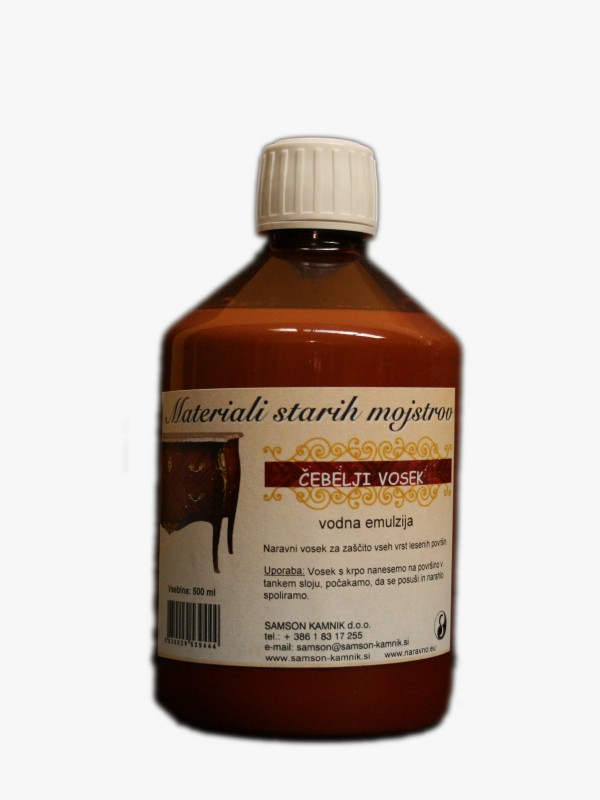 BEESWAX water emulsion for coating carved surfaces 500 ml