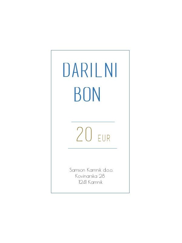 DARILNI BON 20 EUR