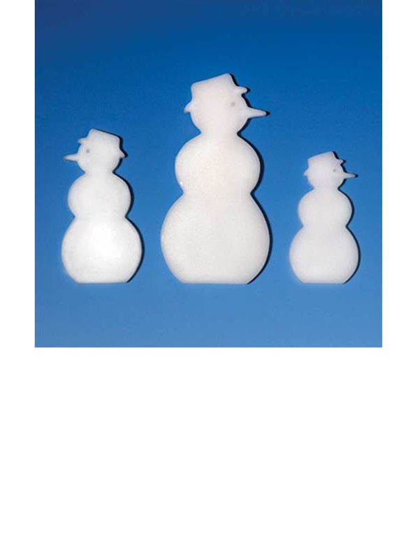 Snežak 3 velikosti, Kalup za izdelavo okraskov iz voska