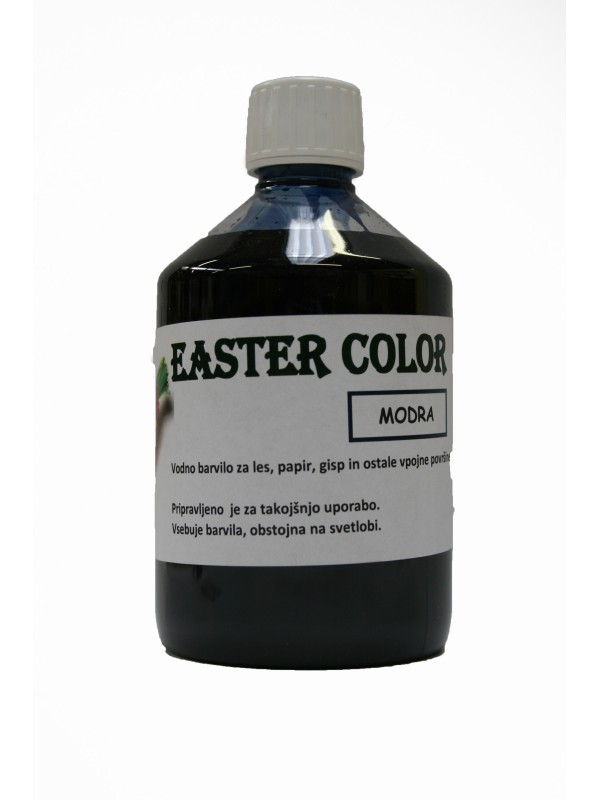 EASTERCOLOR - vodna barva za les,papir,.. MODRA 500 ml