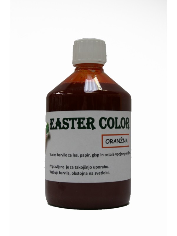 EASTERCOLOR - vodna barva za les,papir,.. ORANŽNA 500 ml