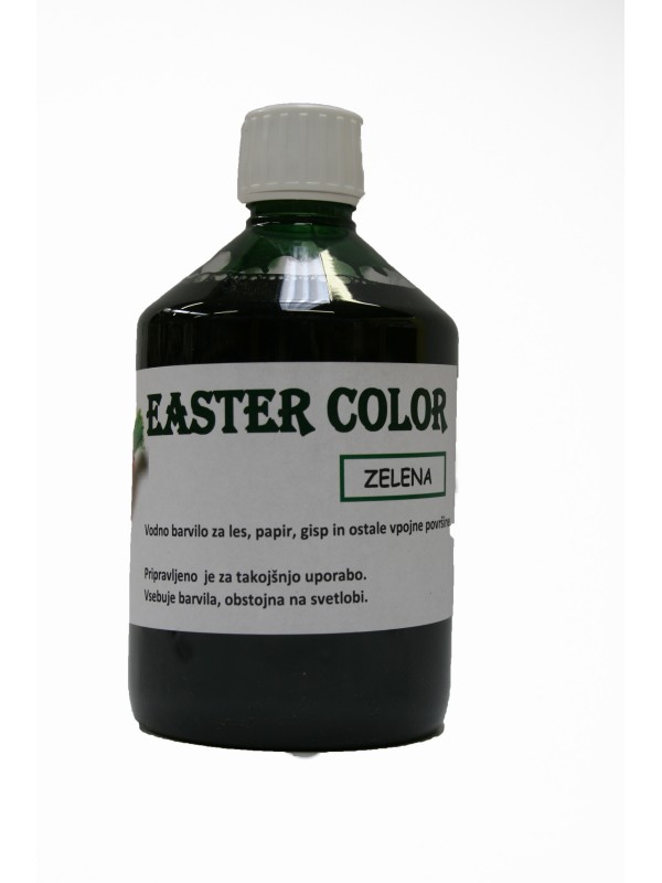 EASTERCOLOR - vodna barva za les,papir,.. ZELENA 500 ml