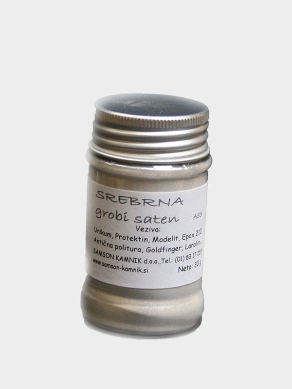 PERLA Srebrna grobi saten   A53     30 g