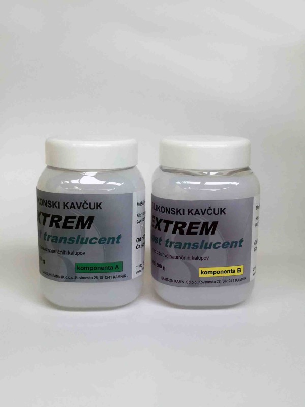 Silikonski kavčuk EXTREM Fast translucent 500   500 g