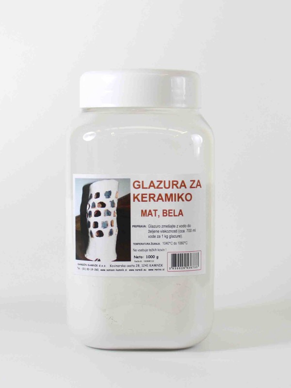 GLAZURA - BELA MAT                     1 kg