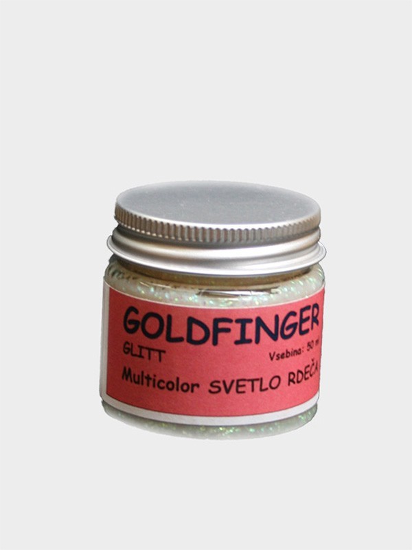 GOLD FINGER  GLIT multicolor svetlo rdeča 50 ml