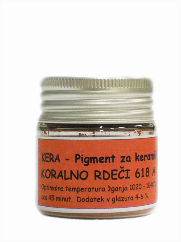 KERA- Pigment KORALNO RDEČ 618 A    30 g