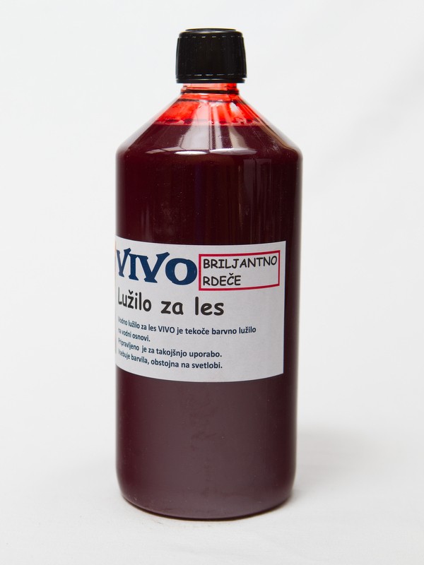 VIVO wood stain BRILLIANT RED