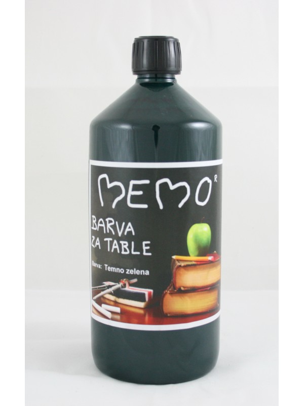 MEMO - BARVA ZA TABLE - Temno zelena 1000 ml