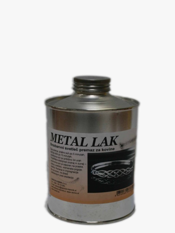 METAL LAK brezbarvni svetleč premaz za kovine 250 ml