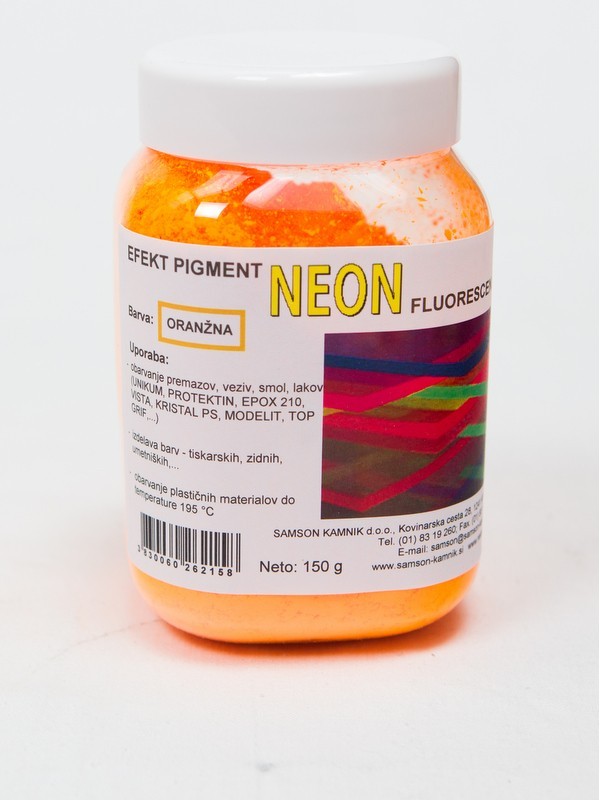 NEON - ORANŽEN fluorescenčni pigment 