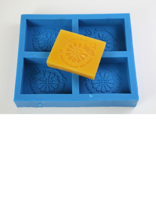 SILICONE MOULD 4 - four rectangles WORLD BEE DAY 