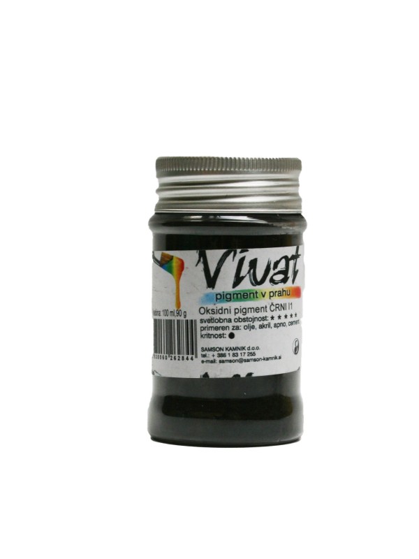 VIVAT oksidni/anorganski pigment INTENZIVNO ČRN 90 g